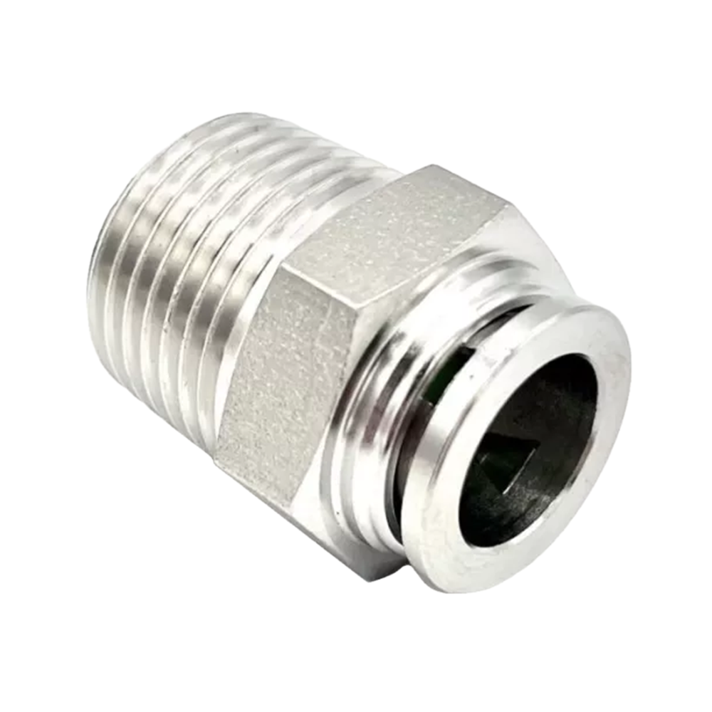 SPC08-03S1G Штуцер прямой нерж G3/8 8мм